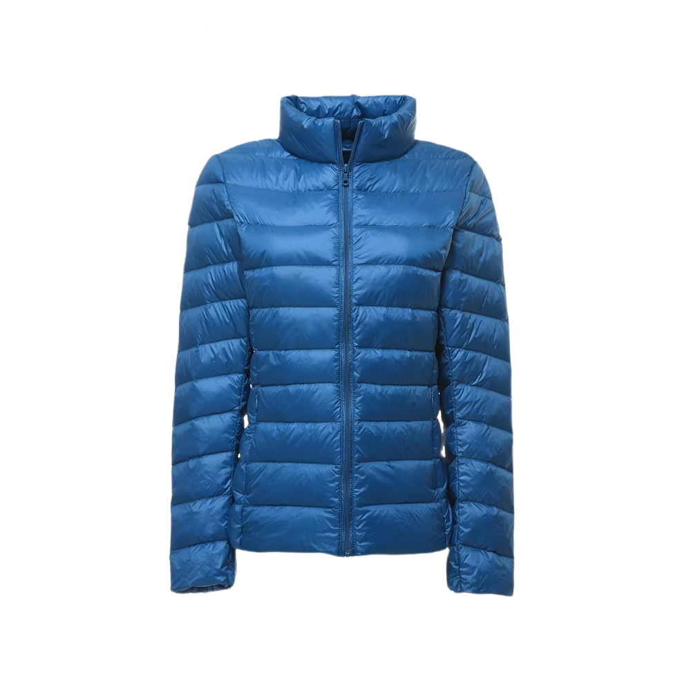 Brookmonts Women’s Lightweight Down Puffer Jacket – Slim Fit Zip-Up Coat