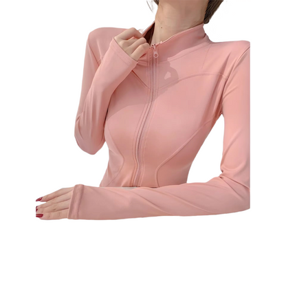 Brookmonts Women's Sports Jacket – Slim Fit Long Sleeve Zip-Up Top
