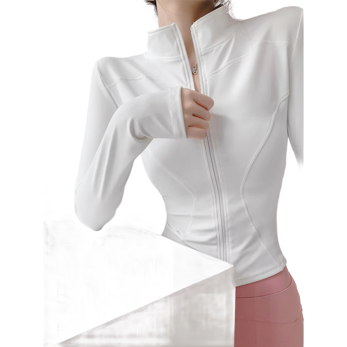 Brookmonts Women's Sports Jacket – Slim Fit Long Sleeve Zip-Up Top
