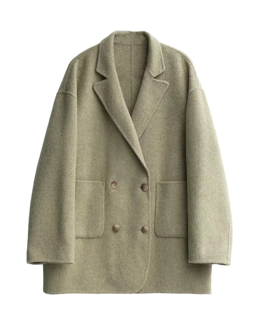 Brookmonts Women's Wool Blend Coat – Double-Breasted Retro Winter Jacket