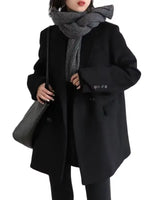 Brookmonts Women’s Wool Blend Coat – Long Button-Up Winter Blazer