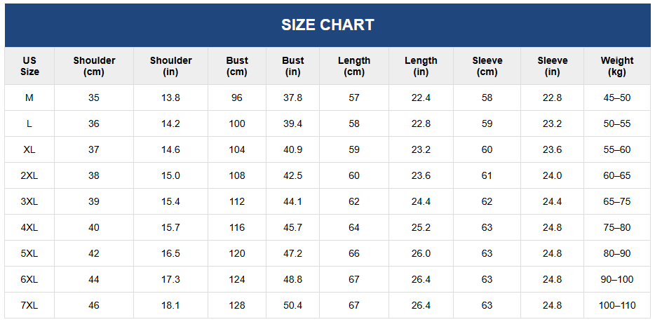 Brookmonts Women’s Lightweight Down Puffer Jacket – Slim Fit Zip-Up Coat Size Chart