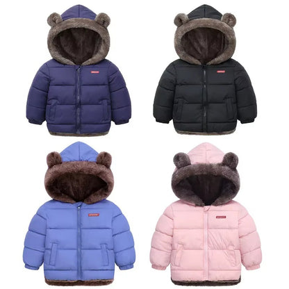 Brookmonts Kids’ Hooded Winter Jacket – Thick Padded Fleece Coat