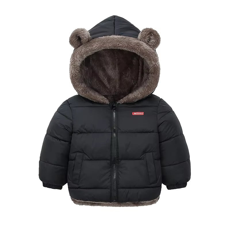 Brookmonts Kids’ Hooded Winter Jacket – Thick Padded Fleece Coat