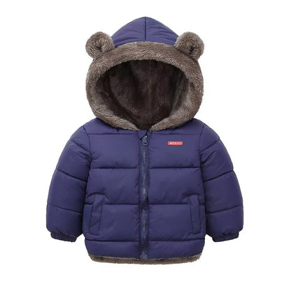 Brookmonts Kids’ Hooded Winter Jacket – Thick Padded Fleece Coat
