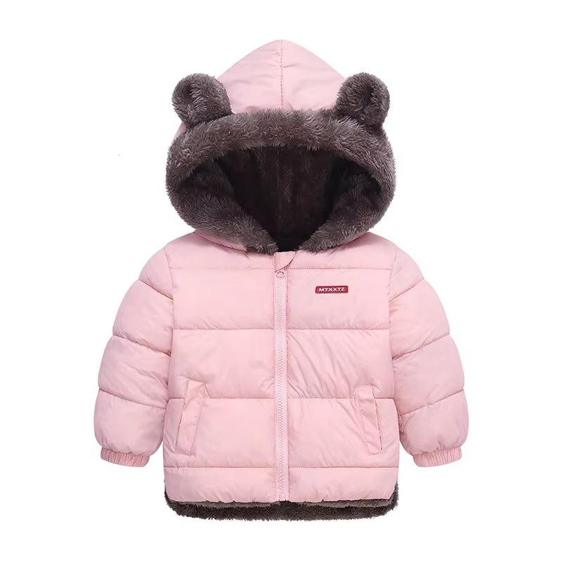 Brookmonts Kids’ Hooded Winter Jacket – Thick Padded Fleece Coat