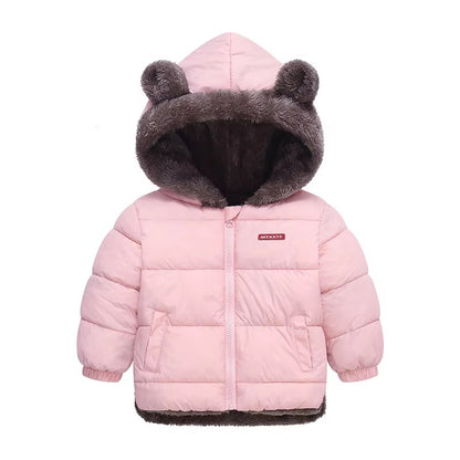 Brookmonts Kids’ Hooded Winter Jacket – Thick Padded Fleece Coat