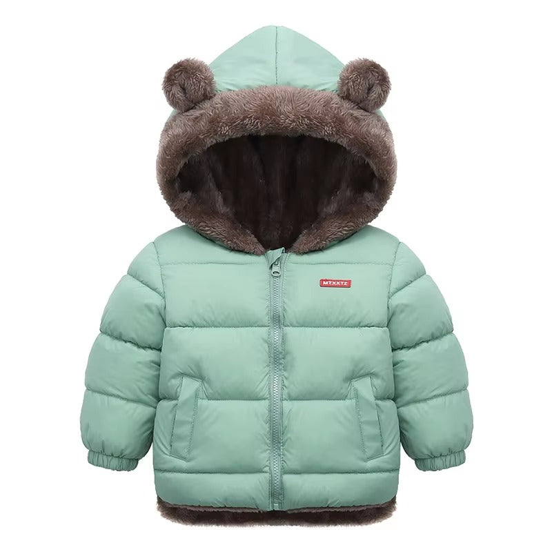 Brookmonts Kids’ Hooded Winter Jacket – Thick Padded Fleece Coat