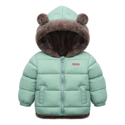 Brookmonts Kids’ Hooded Winter Jacket – Thick Padded Fleece Coat
