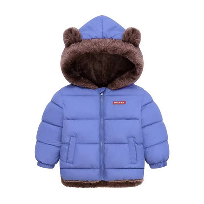Brookmonts Kids’ Hooded Winter Jacket – Thick Padded Fleece Coat