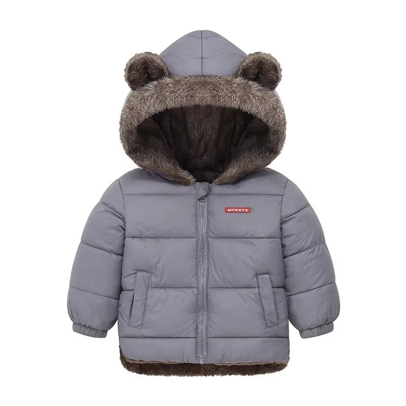 Brookmonts Kids’ Hooded Winter Jacket – Thick Padded Fleece Coat