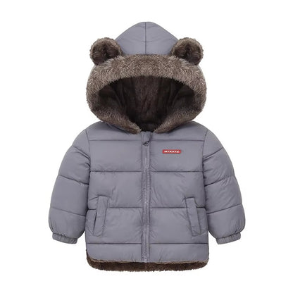Brookmonts Kids’ Hooded Winter Jacket – Thick Padded Fleece Coat