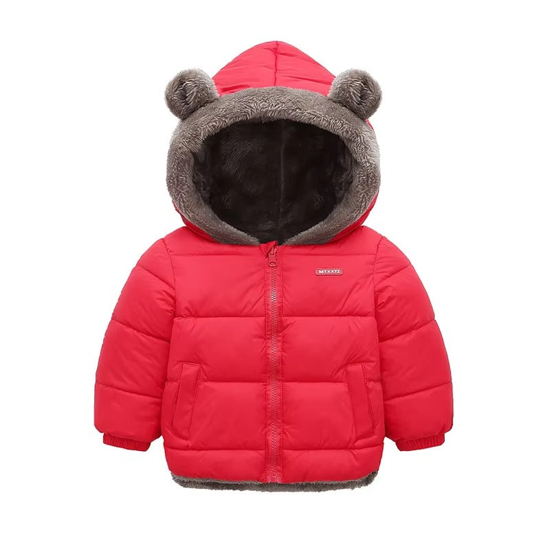 Brookmonts Kids’ Hooded Winter Jacket – Thick Padded Fleece Coat