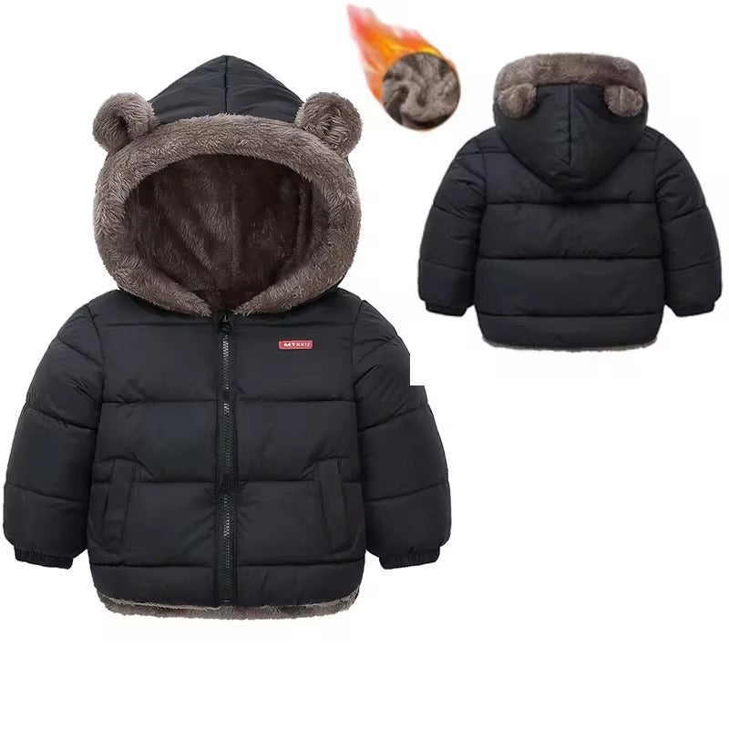 Brookmonts Kids’ Hooded Winter Jacket – Thick Padded Fleece Coat