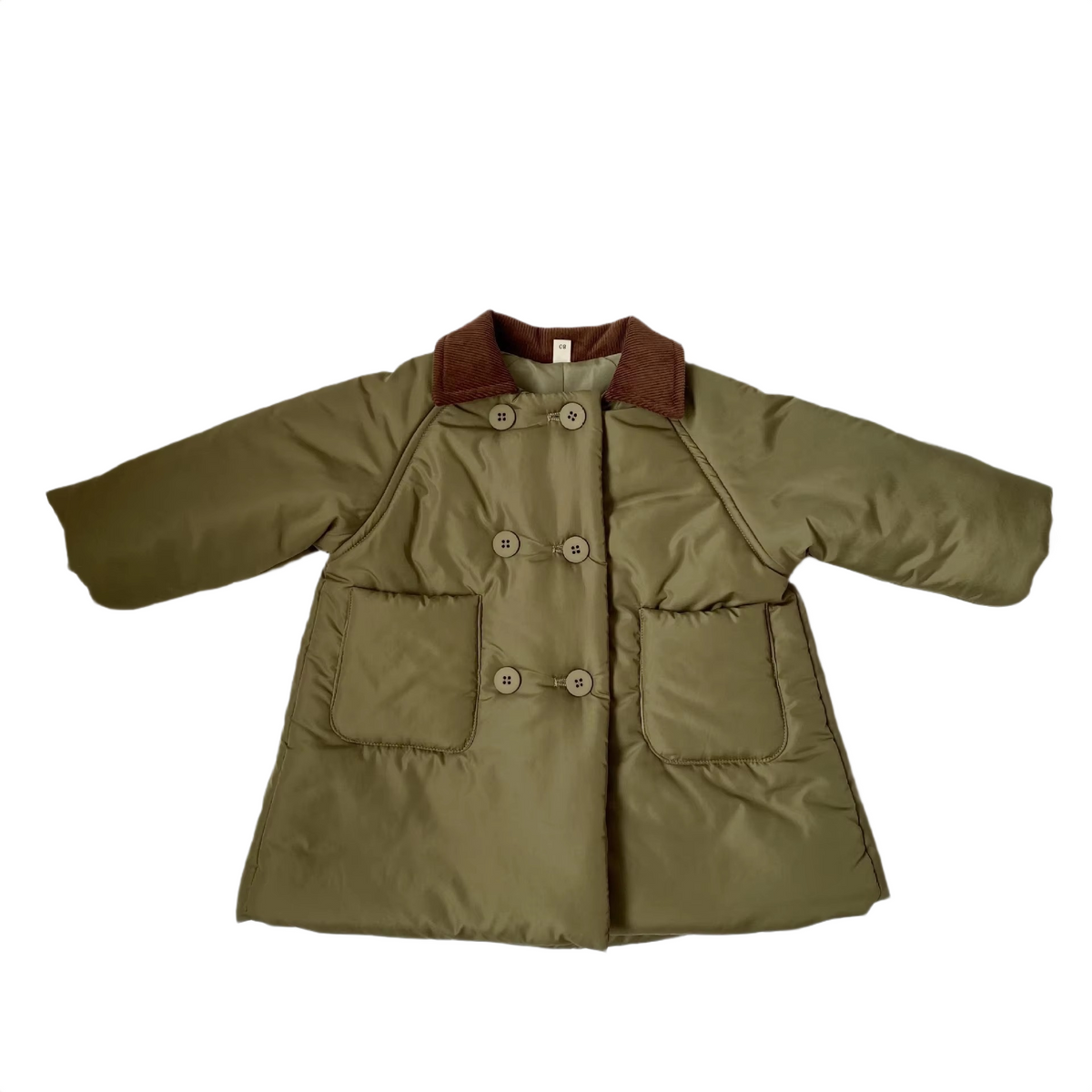 Brookmonts Kids’ Long Padded Winter Coat – Cotton-Filled Corduroy Jacket