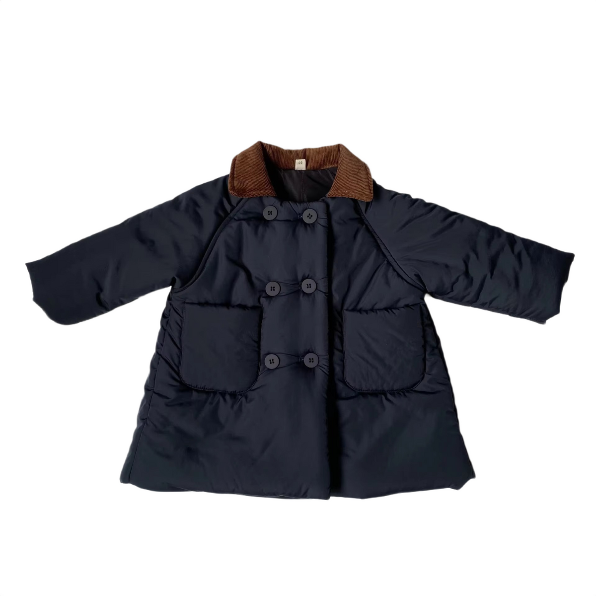 Brookmonts Kids’ Long Padded Winter Coat – Cotton-Filled Corduroy Jacket