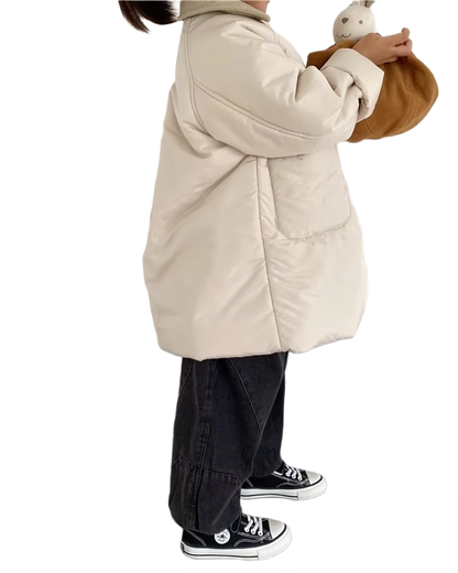 Brookmonts Kids’ Long Padded Winter Coat – Cotton-Filled Corduroy Jacket