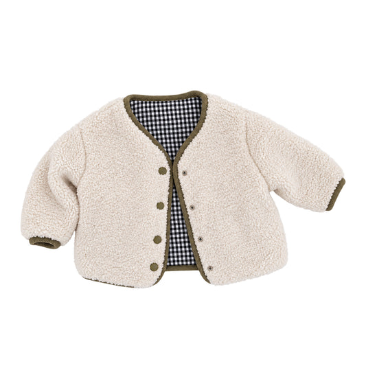 Brookmonts Kids’ Reversible Plaid Jacket – Warm Corduroy Winter Coat