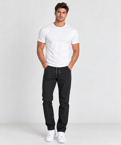Brookmonts Men’s Casual Pants – Straight Leg Regular Fit Summer Trousers