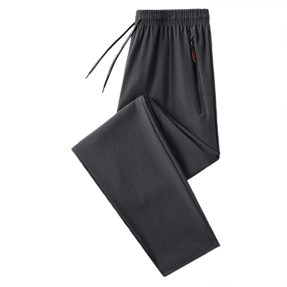 Brookmonts Men’s Casual Pants – Straight Leg Regular Fit Summer Trousers