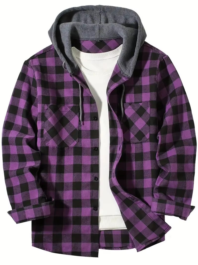 Men’s Casual Shirt – Slim Fit Long Sleeve Turn-Down Collar