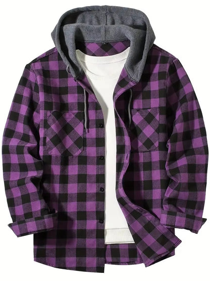 Men’s Casual Shirt – Slim Fit Long Sleeve Turn-Down Collar