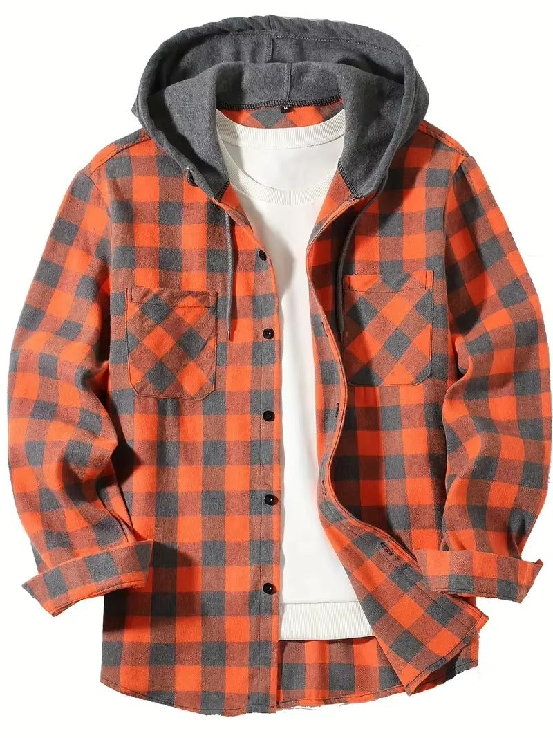 Men’s Casual Shirt – Slim Fit Long Sleeve Turn-Down Collar