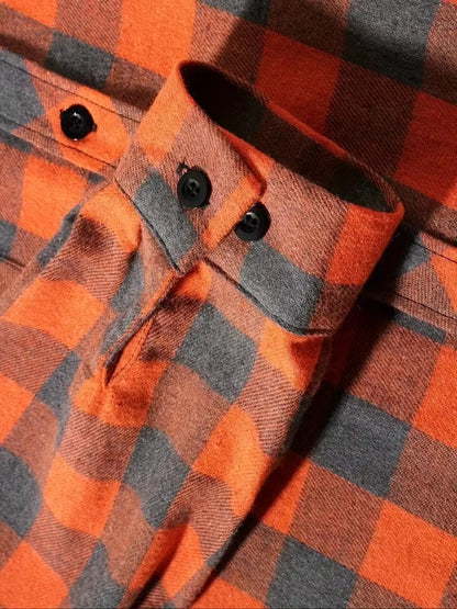 Men’s Casual Shirt – Slim Fit Long Sleeve Turn-Down Collar