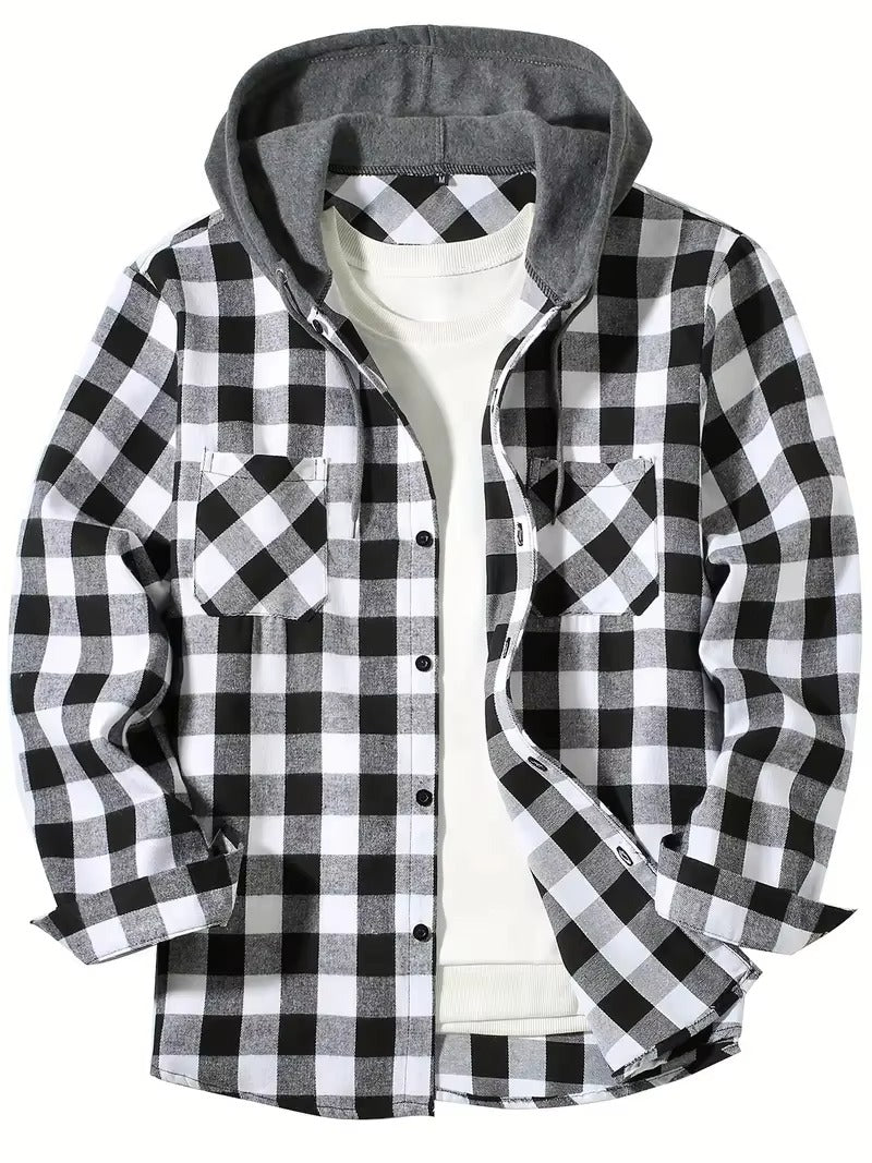 Men’s Casual Shirt – Slim Fit Long Sleeve Turn-Down Collar