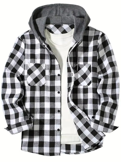 Men’s Casual Shirt – Slim Fit Long Sleeve Turn-Down Collar