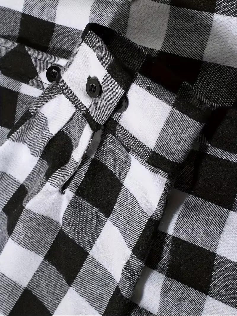 Men’s Casual Shirt – Slim Fit Long Sleeve Turn-Down Collar