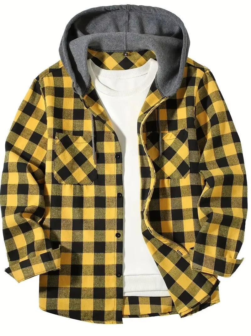 Men’s Casual Shirt – Slim Fit Long Sleeve Turn-Down Collar