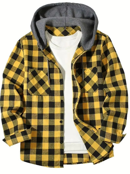 Men’s Casual Shirt – Slim Fit Long Sleeve Turn-Down Collar
