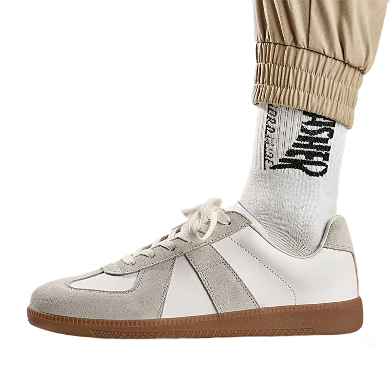 Brookmonts Men’s Casual Shoes – Leather Lace-Up Walking Sneakers