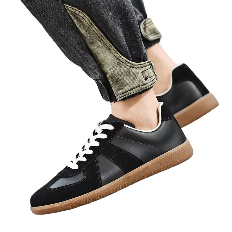 Brookmonts Men’s Casual Shoes – Leather Lace-Up Walking Sneakers