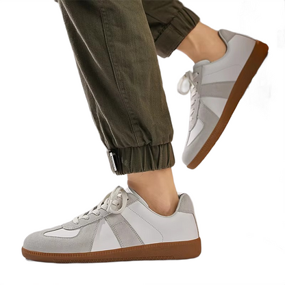 Brookmonts Men’s Casual Shoes – Leather Lace-Up Walking Sneakers