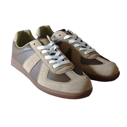 Brookmonts Men’s Casual Shoes – Leather Lace-Up Walking Sneakers