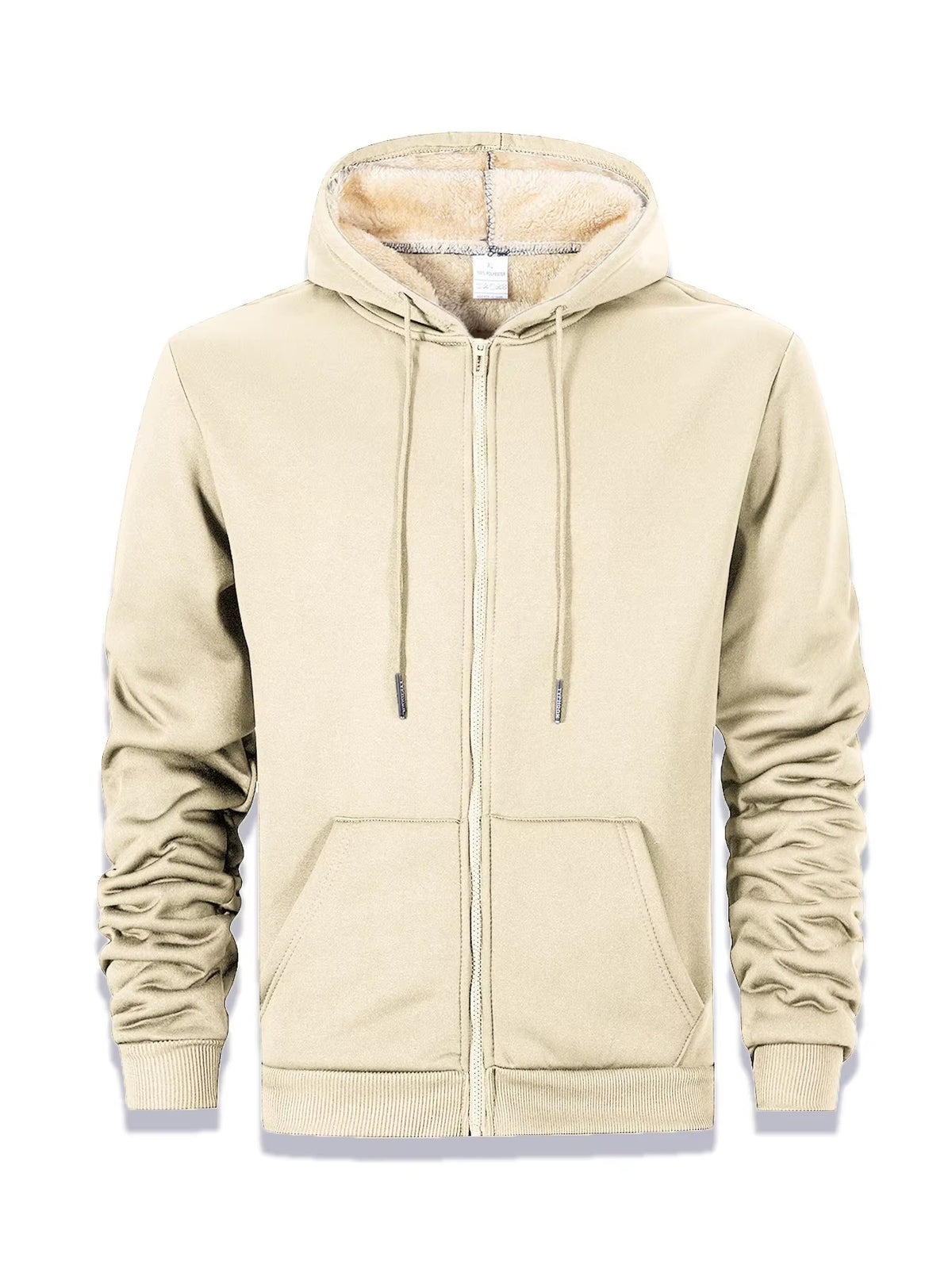 Brookmonts Men’s Fleece Hoodie – Thick Warm Zip-Up Jacket for Winter