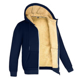 Brookmonts Men’s Fleece Jacket – Thick Hooded Winter Coat with Zip