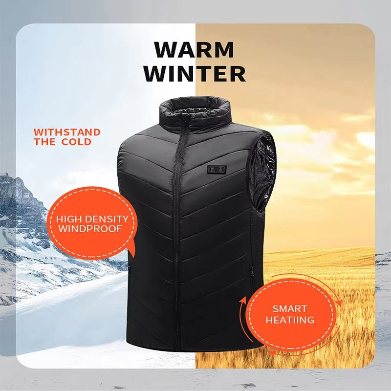 Brookmonts Unisex Heated Vest – 21-Zone Graphene USB Heating Winter