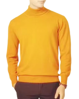 Brookmonts Men’s Turtleneck Sweater – Cashmere Cotton Blend Jumper