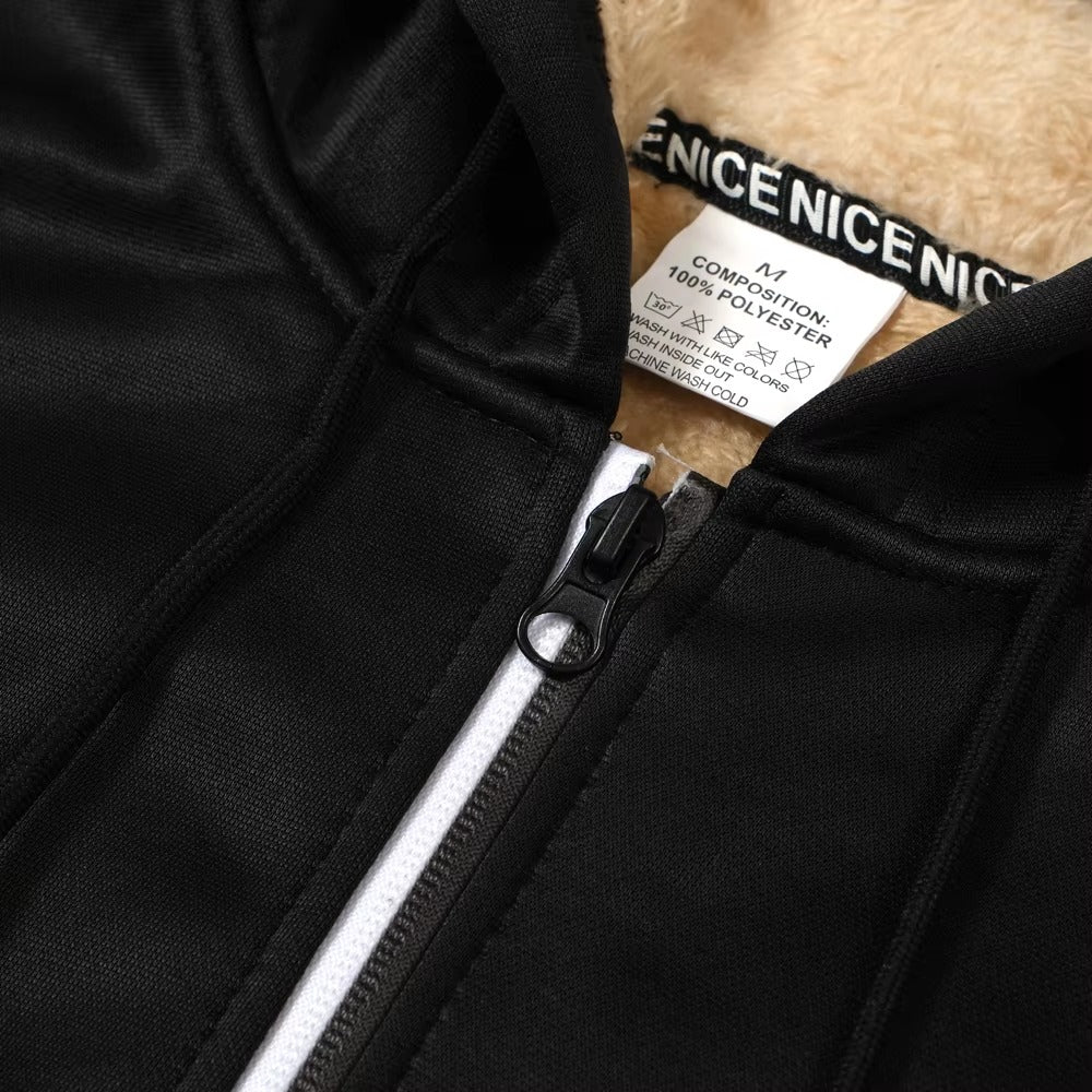 Brookmonts Men’s Winter Hoodie – Thick Plush Lined Zipper Jacket