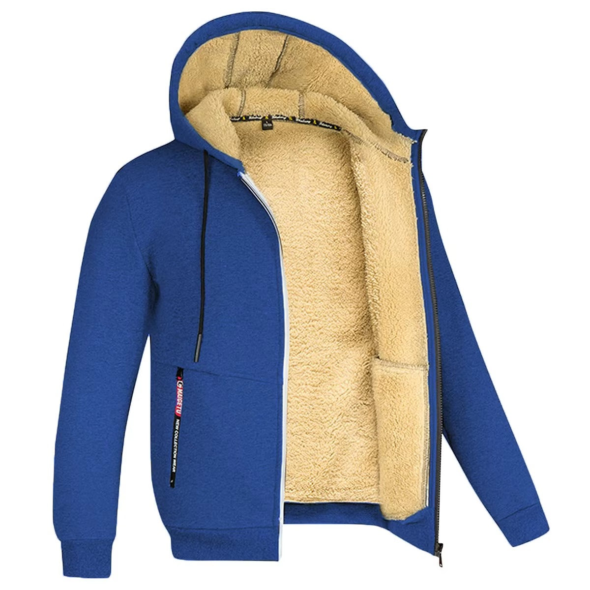 Brookmonts Men’s Winter Hoodie – Thick Plush Lined Zipper Jacket