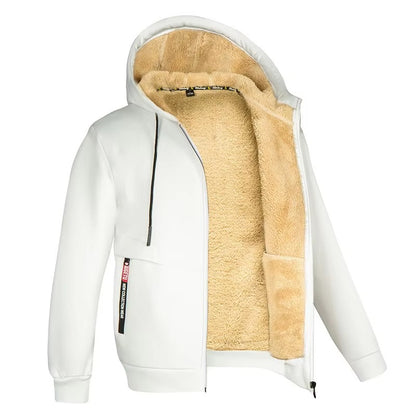Brookmonts Men’s Winter Hoodie – Thick Plush Lined Zipper Jacket