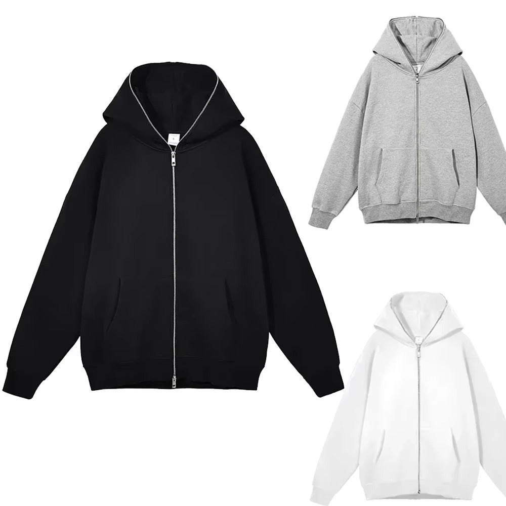 Men’s Zip-Up Hoodie – Casual Hooded Sportswear Jacket