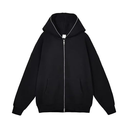 Men’s Zip-Up Hoodie – Casual Hooded Sportswear Jacket