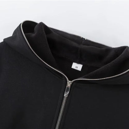 Men’s Zip-Up Hoodie – Casual Hooded Sportswear Jacket
