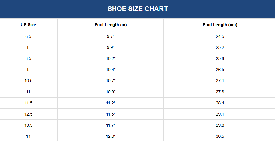 Brookmonts Men’s Breathable Slippers – Lightweight EVA Slip-On Casual Shoes Size Chart