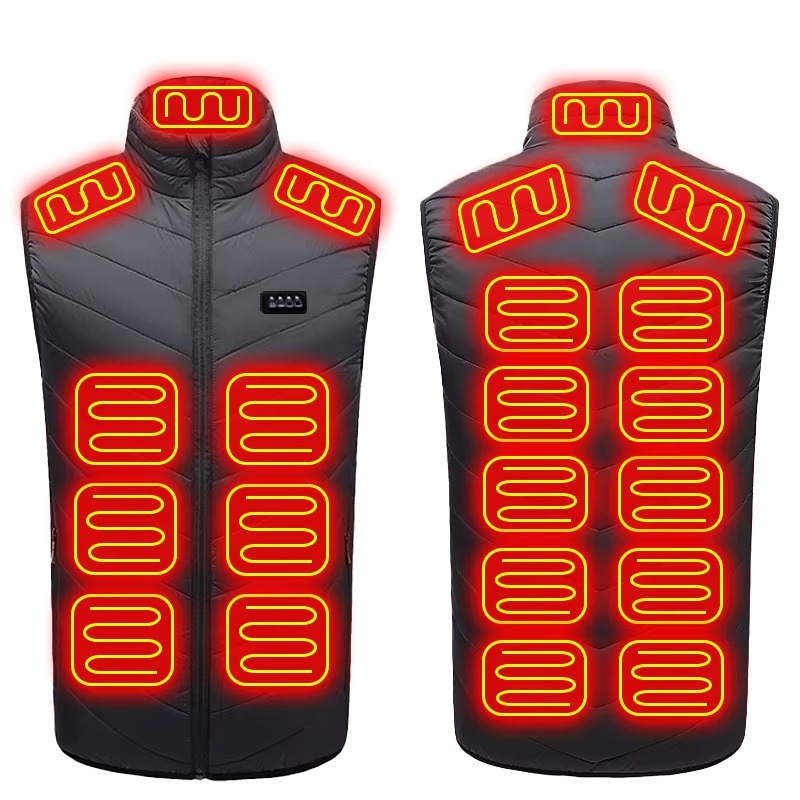 Brookmonts Unisex Heated Vest – 21-Zone Graphene USB Winter Jacket