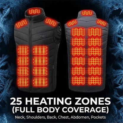 Brookmonts Unisex Heated Vest – 25-Zone Fast Heating Thermal Outdoor